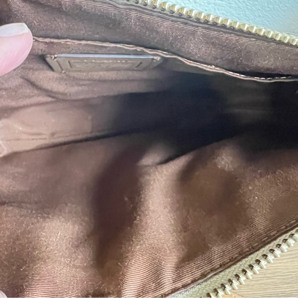 Coach Rowan File Bag Signature Canvas Crossbody Khaki Saddle C1554 - Picture 11 of 14